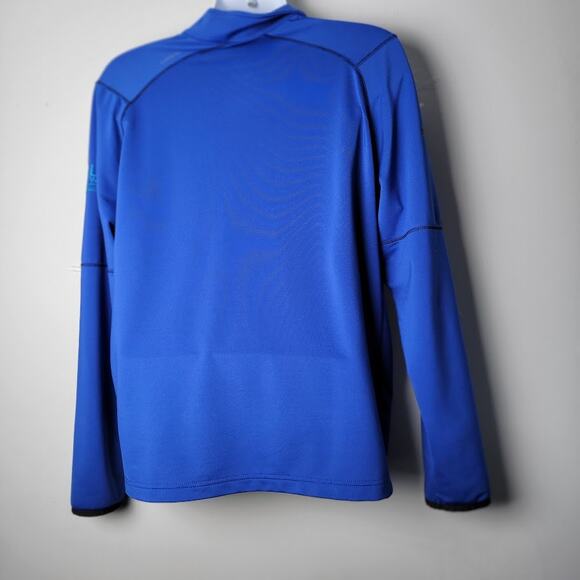 Callaway Blue Quarter Zip Pullover M Golf Cystic Fibrosis Logo Weather Series - Picture 8 of 11
